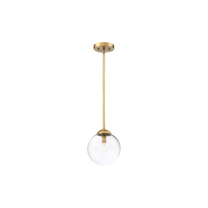 Meridian Lite Trends 1-Light Mini Pendant in Natural Brass M70067NB