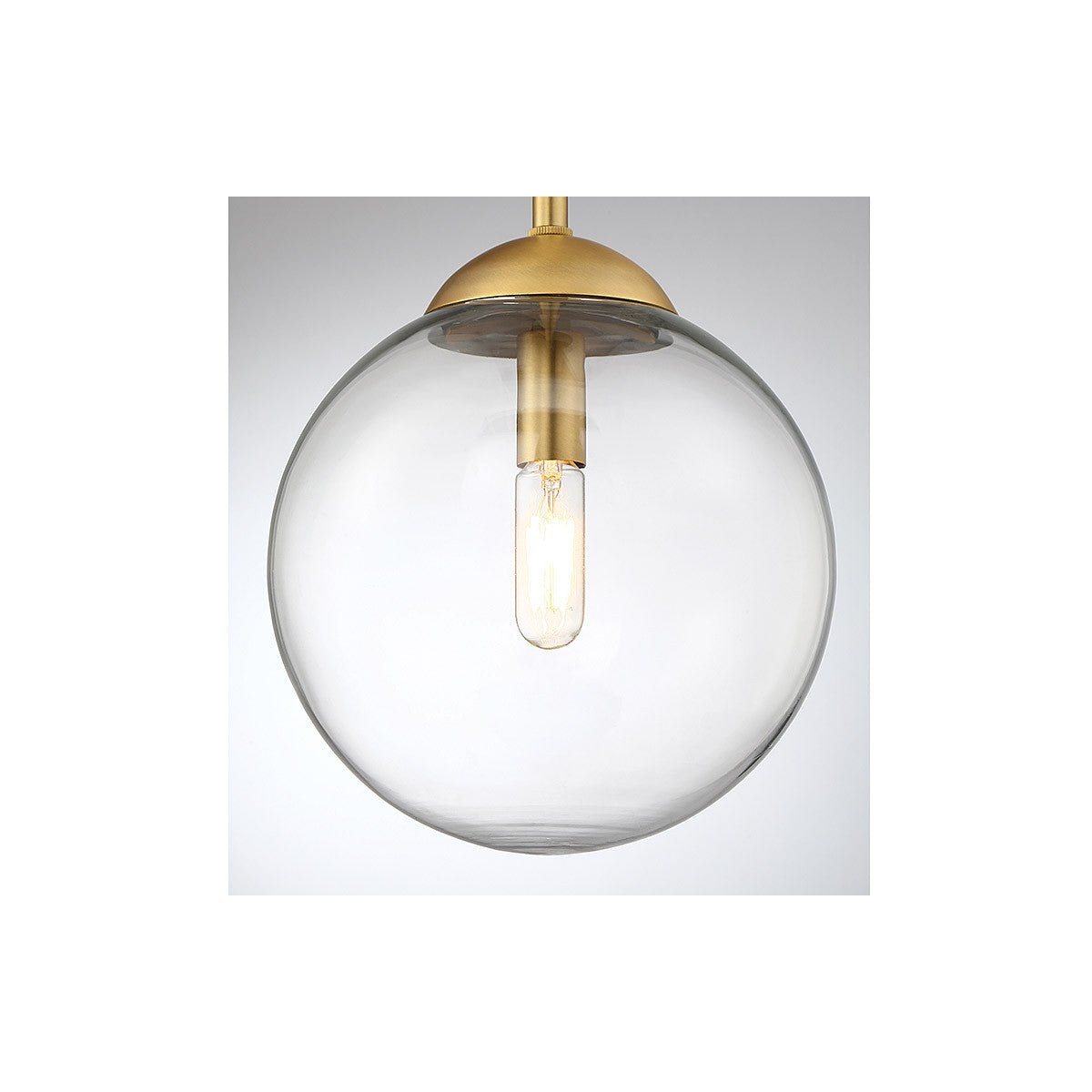 Meridian Lite Trends 1-Light Mini Pendant in Natural Brass M70067NB