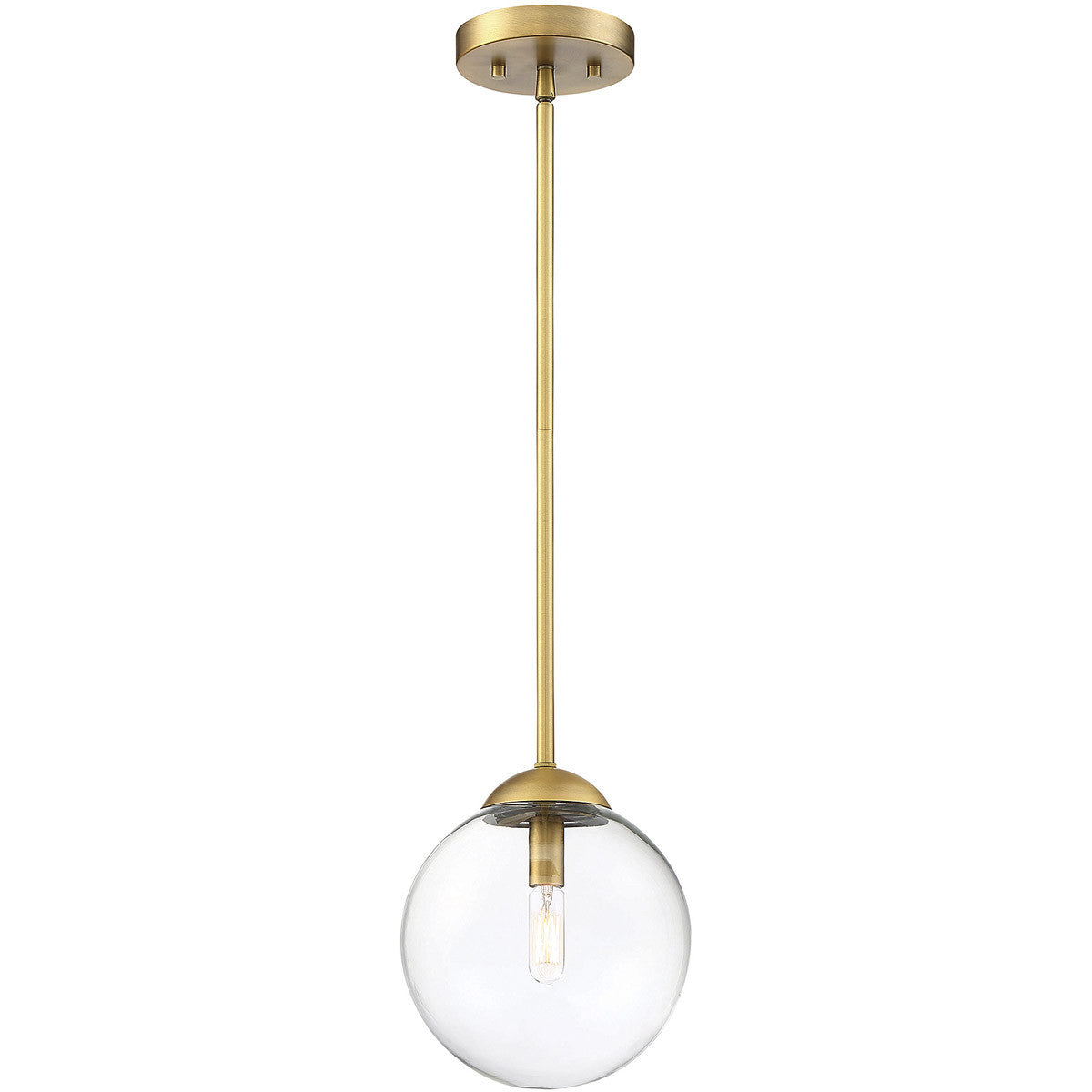 Meridian 1-Light Mini Pendant in Natural Brass M70067NB