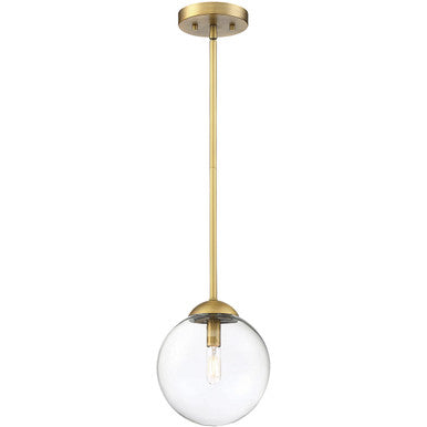 Meridian Lite Trends 1-Light Mini Pendant in Natural Brass M70067NB