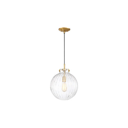 Meridian Lite Trends 1-Light Mini Pendant in Natural Brass M70068NB