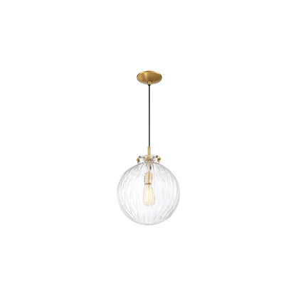 Meridian Lite Trends 1-Light Mini Pendant in Natural Brass M70068NB