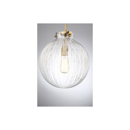 Meridian Lite Trends 1-Light Mini Pendant in Natural Brass M70068NB