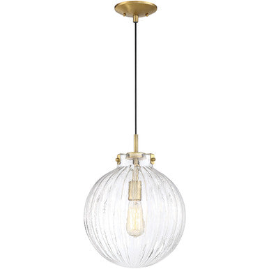 Meridian Lite Trends 1-Light Mini Pendant in Natural Brass M70068NB