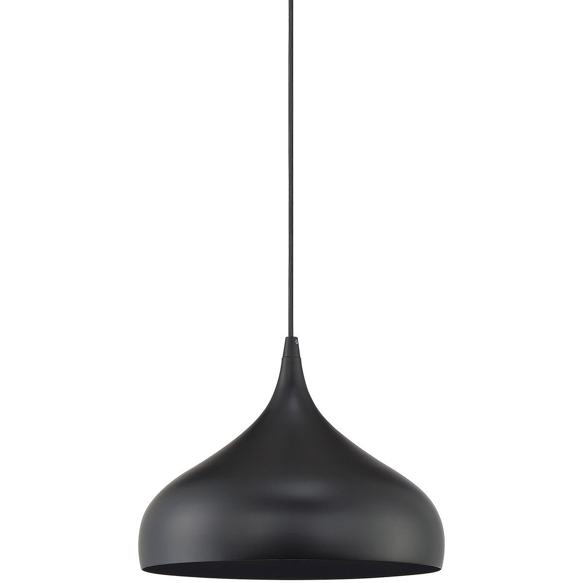 Meridian Lite Trends 1-Light Plug-In Mini Pendant in Matte Black M70075MBK