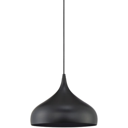 Meridian Lite Trends 1-Light Plug-In Mini Pendant in Matte Black M70075MBK