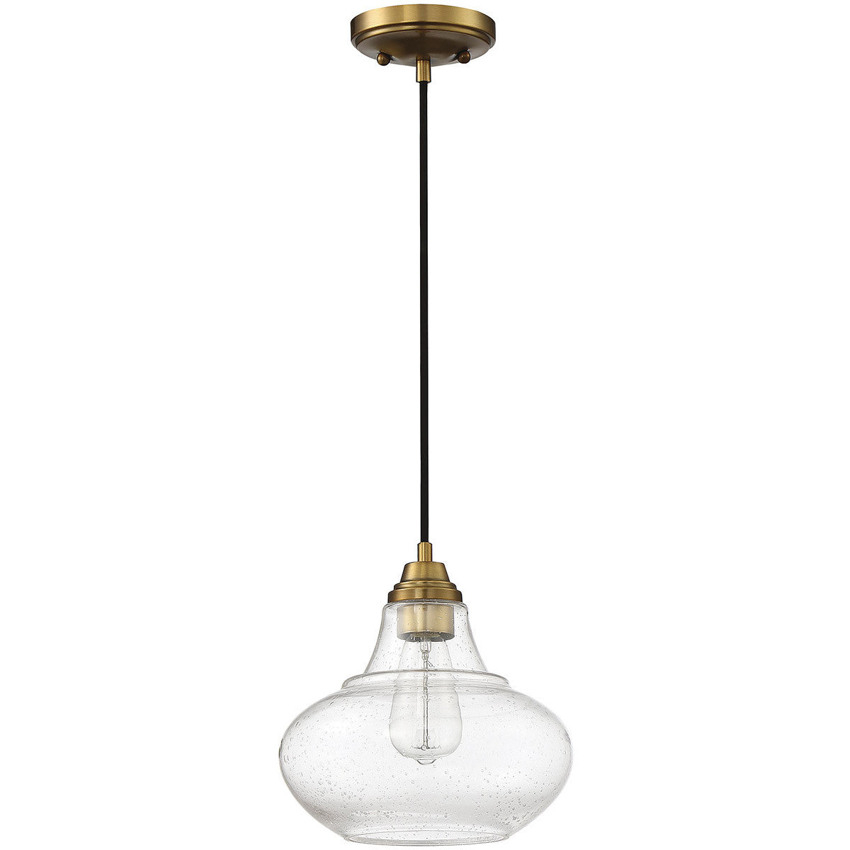 Meridian Lite Trends 1-Light Mini Pendant in Natural Brass M70080NB