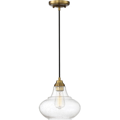 Meridian Lite Trends 1-Light Mini Pendant in Natural Brass M70080NB