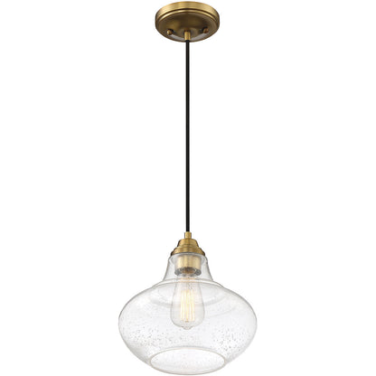 Meridian Lite Trends 1-Light Mini Pendant in Natural Brass M70080NB