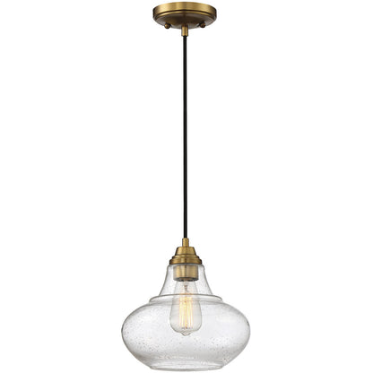 Meridian 1-Light Mini Pendant in Natural Brass M70080NB