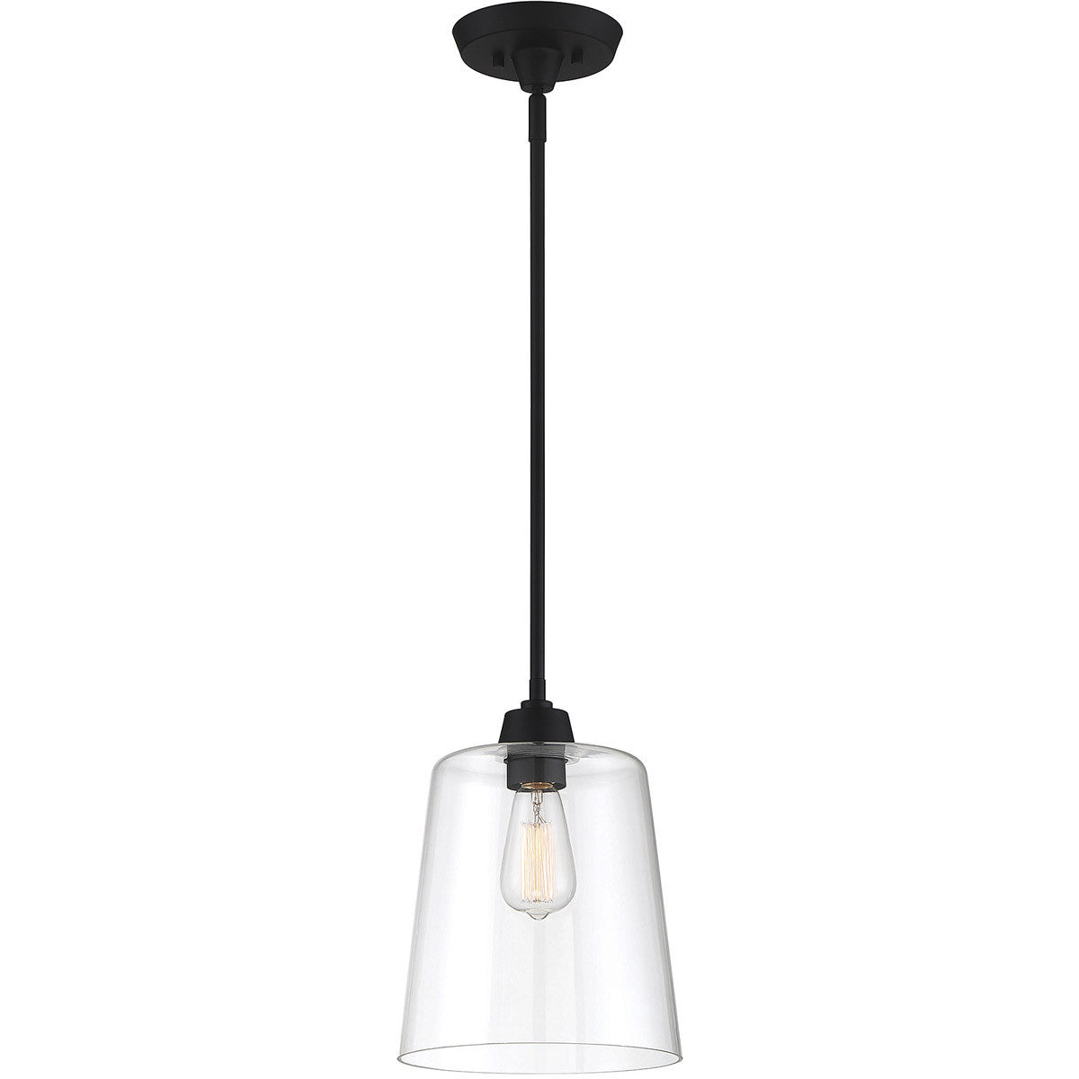 Meridian 1-Light Pendant in Matte Black M70081MBK