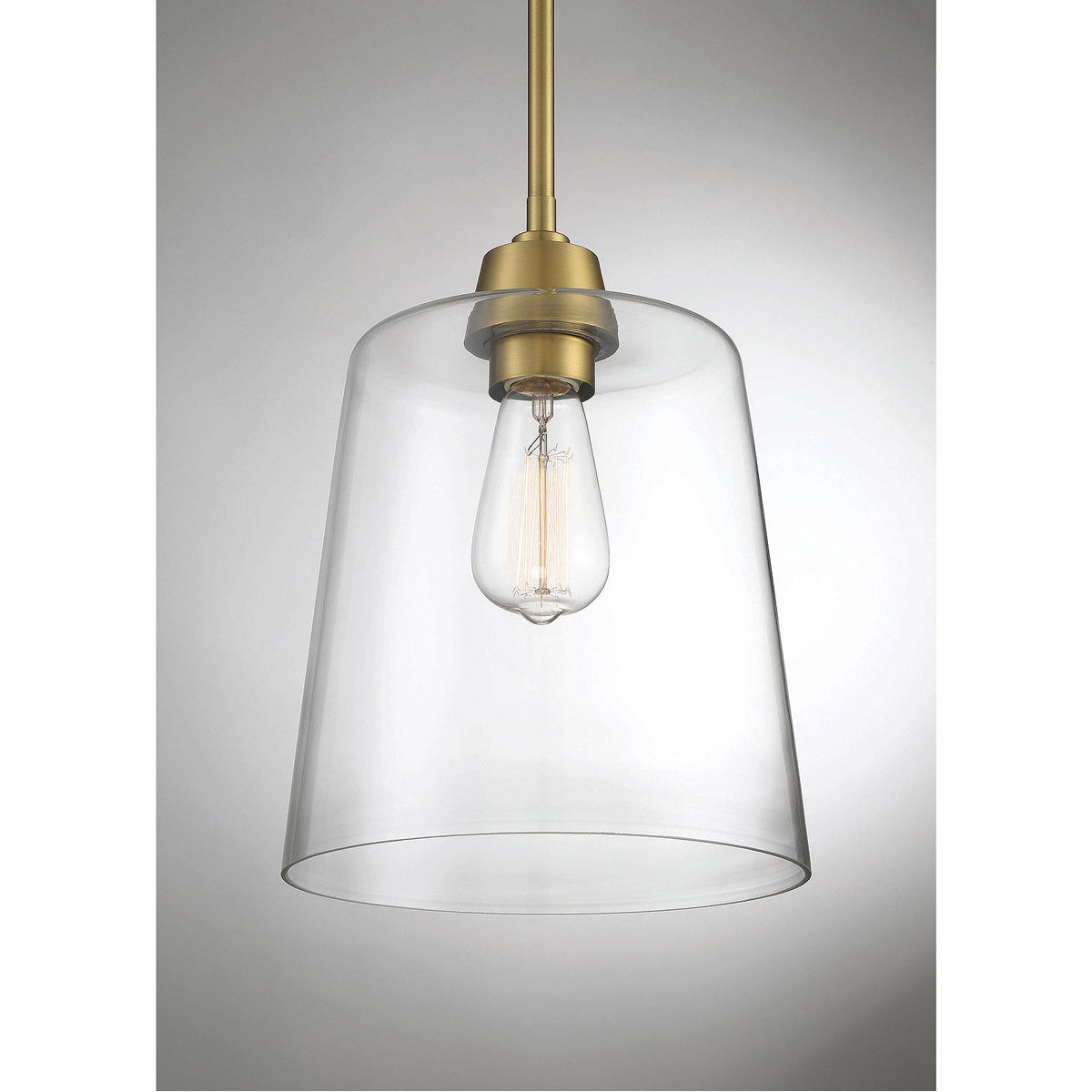 Meridian Lite Trends 1-Light Pendant in Natural Brass M70081NB