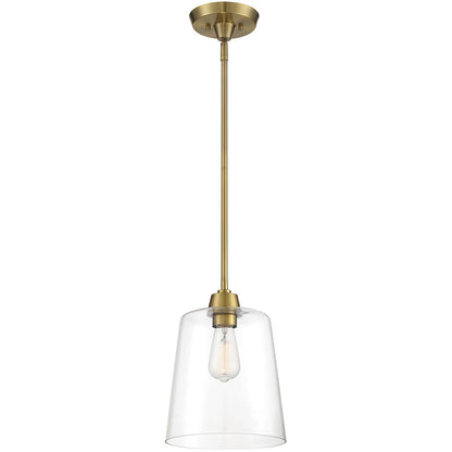 Meridian 1-Light Pendant in Natural Brass M70081NB