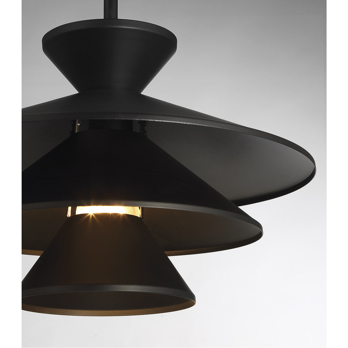 Meridian Lite Trends 1-Light Pendant in Matte Black M70096MBK