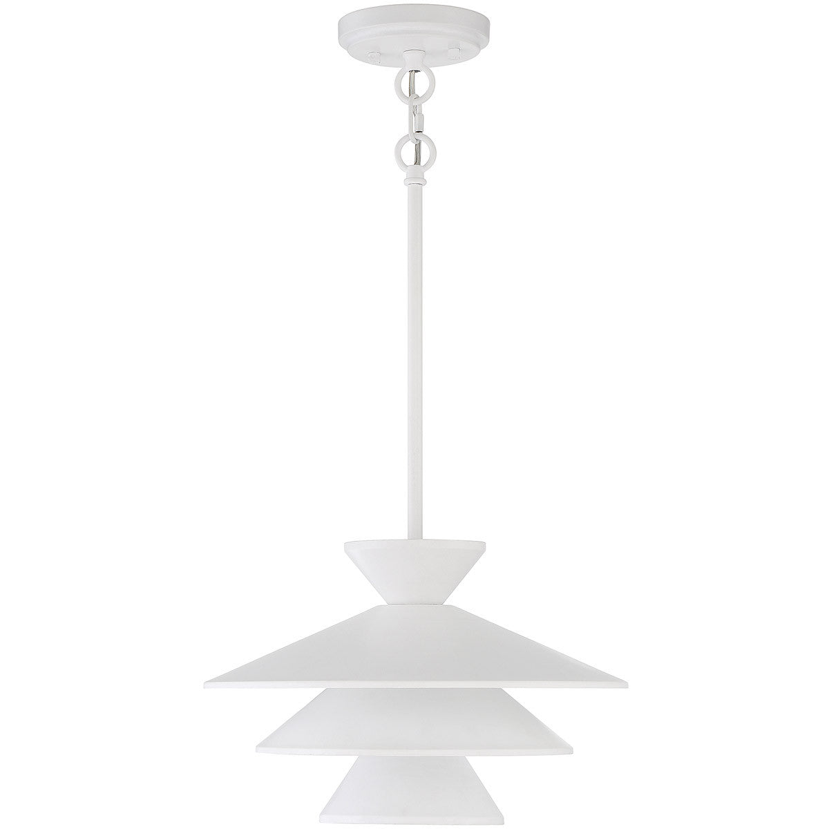 Meridian Lite Trends 1-Light Pendant in White M70096WH