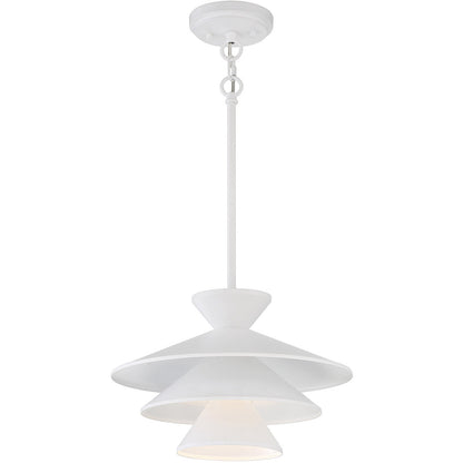 Meridian Lite Trends 1-Light Pendant in White M70096WH