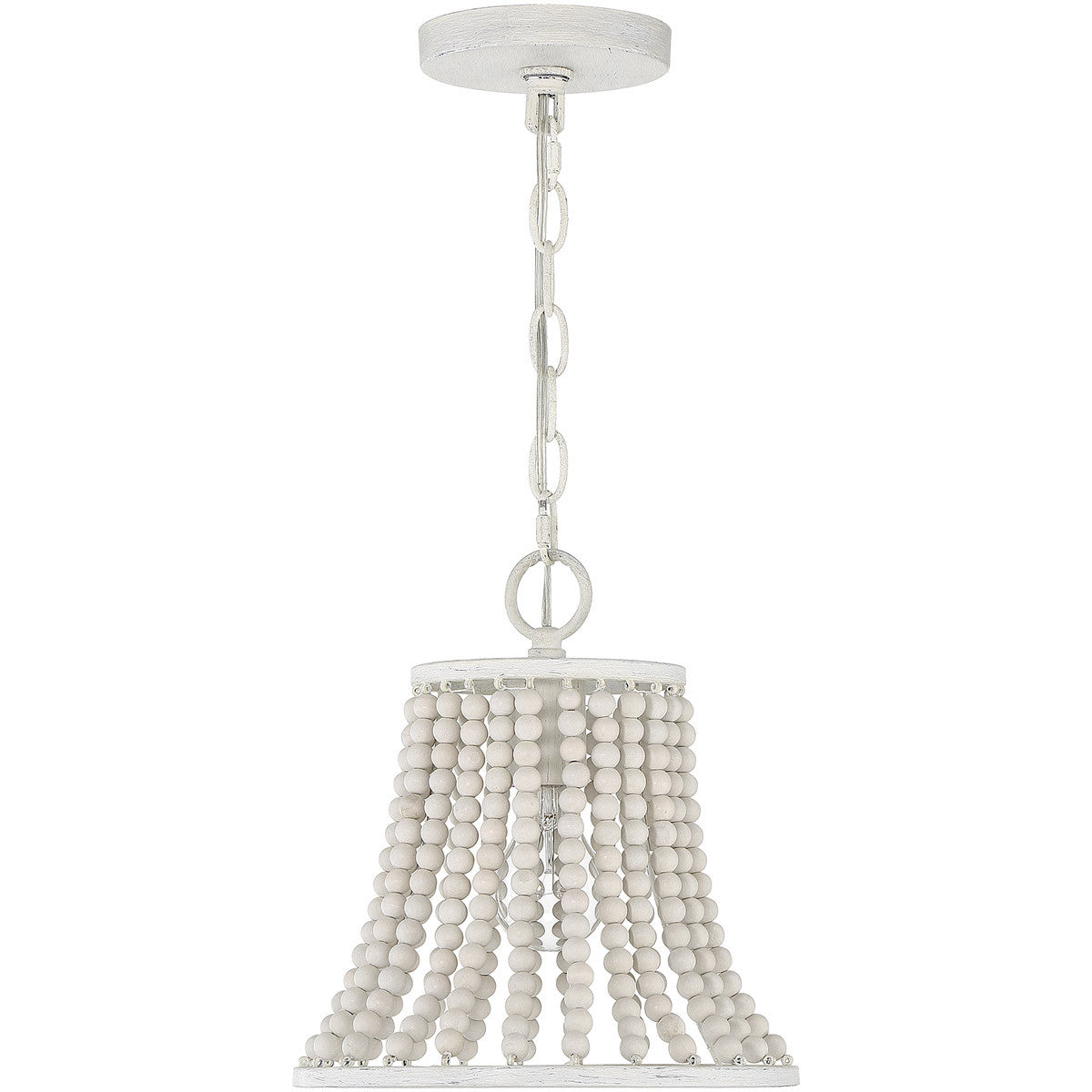 Meridian Lite Trends 1-Light Pendant in Weathered White M70098WW