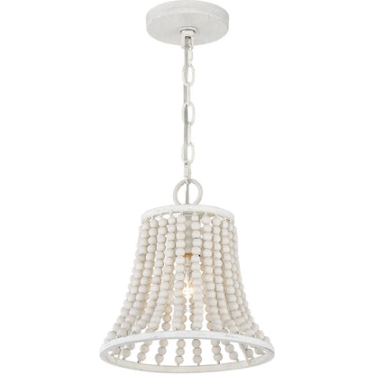 Meridian Lite Trends 1-Light Pendant in Weathered White M70098WW