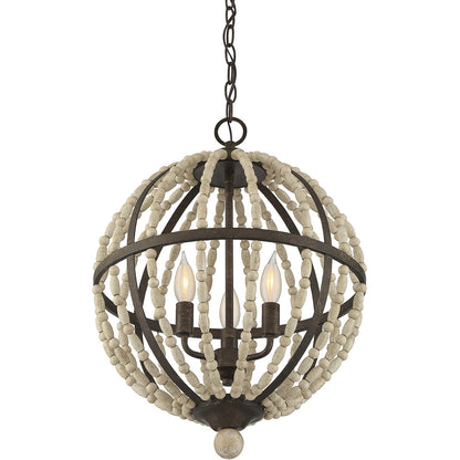 Meridian Lite Trends 3-Light Pendant in Avignon M70099AV