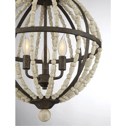 Meridian Lite Trends 3-Light Pendant in Avignon M70099AV