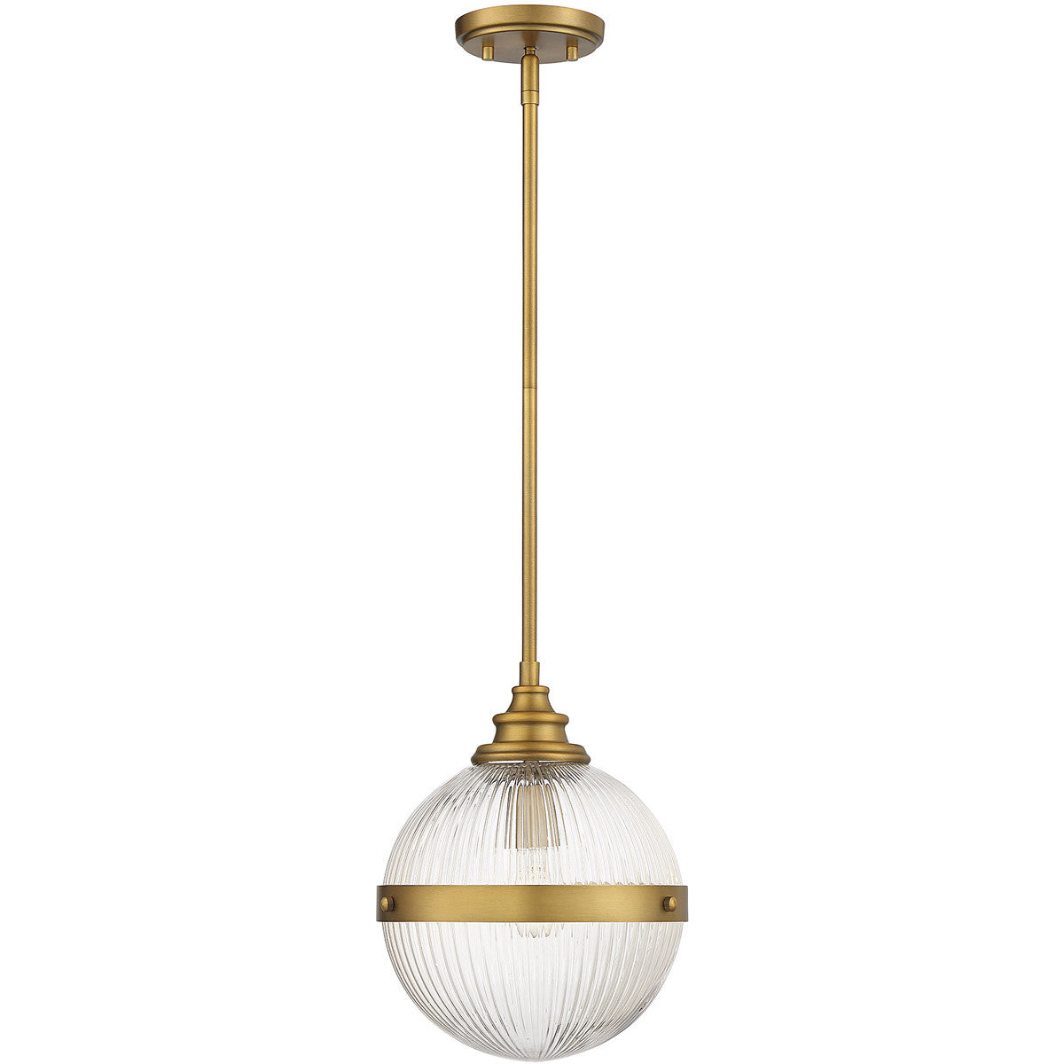 Meridian 1-Light Mini Pendant in Natural Brass M70100NB