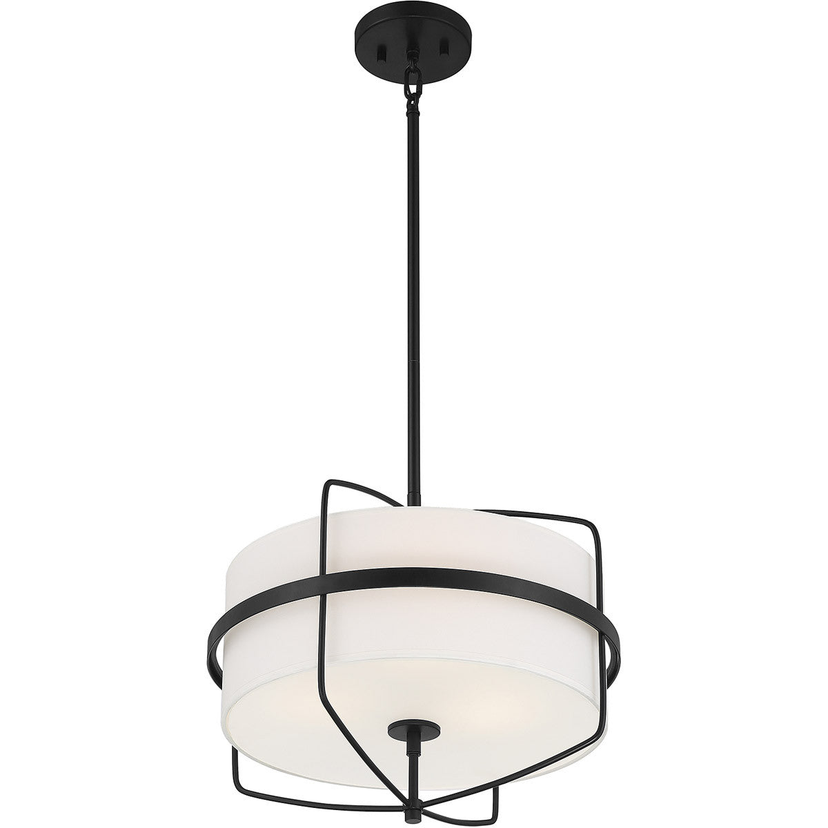 Meridian Lite Trends 3-Light Pendant in Matte Black M70101MBK