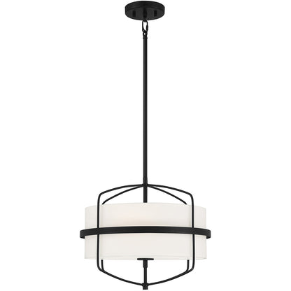 Meridian 3-Light Pendant in Matte Black M70101MBK