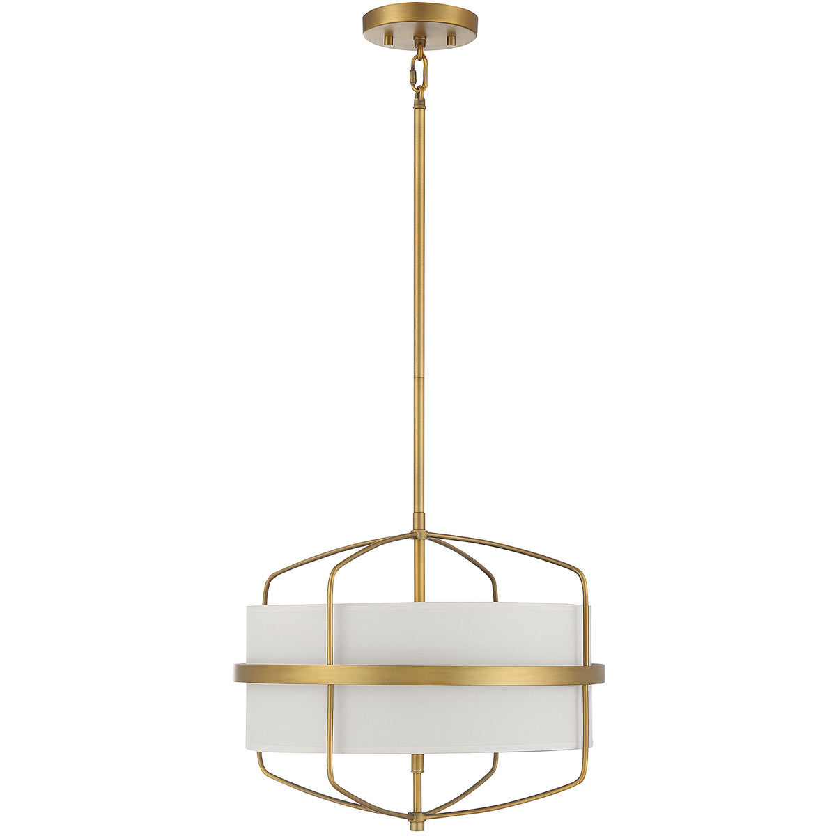 Meridian Lite Trends 3-Light Pendant in Natural Brass M70101NB