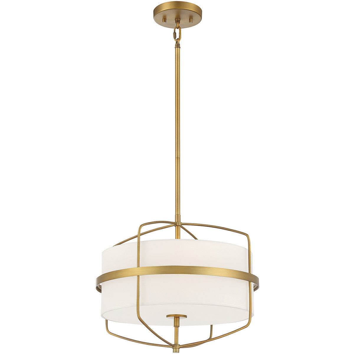 Meridian Lite Trends 3-Light Pendant in Natural Brass M70101NB