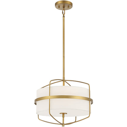 Meridian Lite Trends 3-Light Pendant in Natural Brass M70101NB