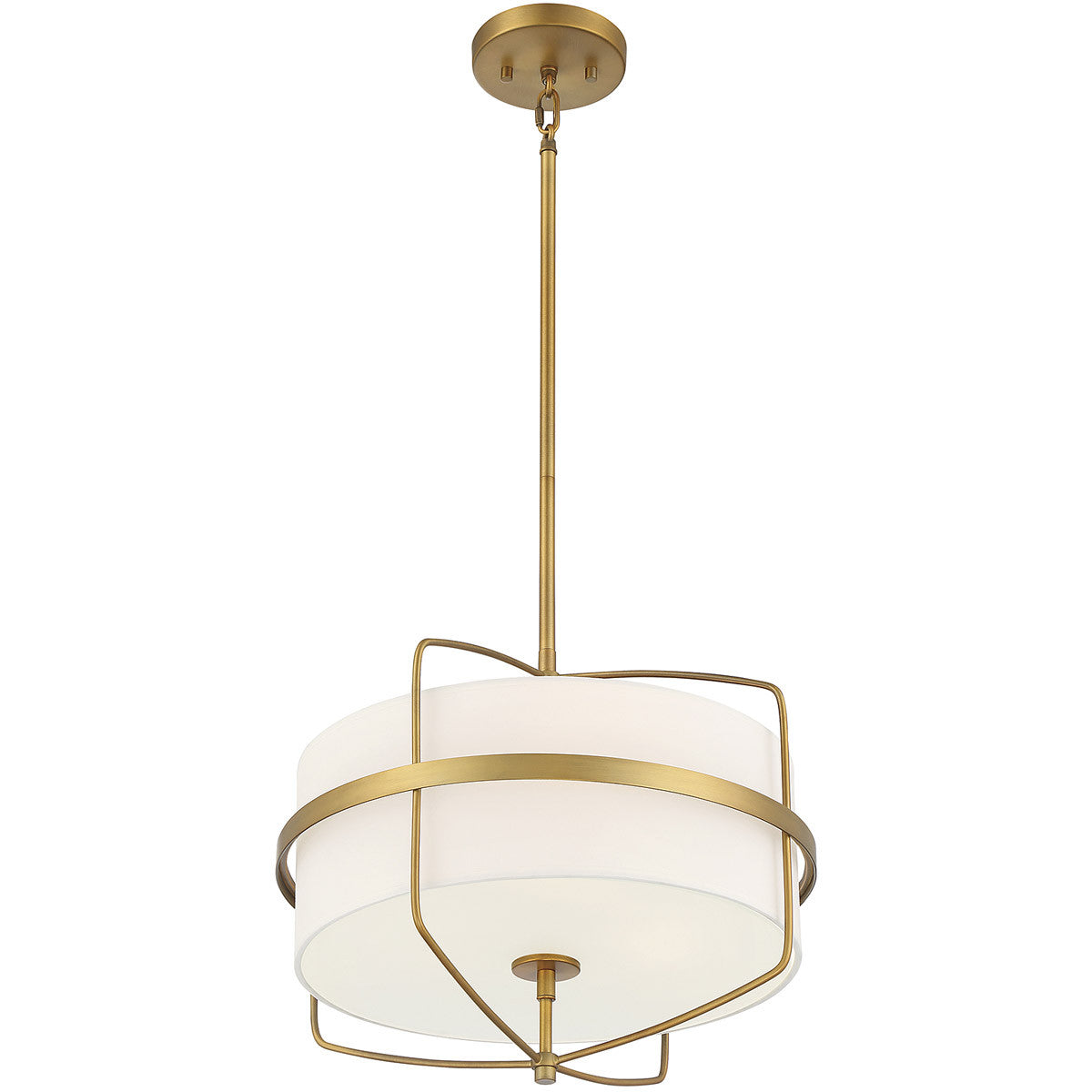 Meridian Lite Trends 3-Light Pendant in Natural Brass M70101NB