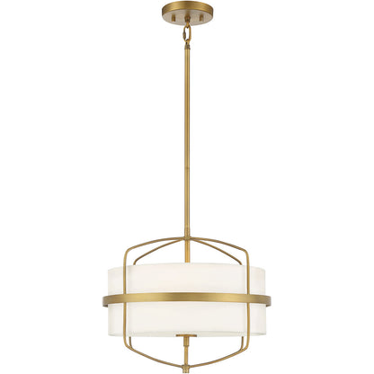 Meridian Lite Trends 3-Light Pendant in Natural Brass M70101NB