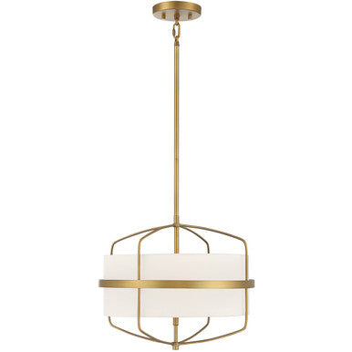 Meridian Lite Trends 3-Light Pendant in Natural Brass M70101NB