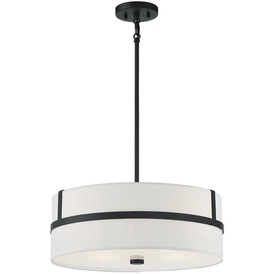 Meridian 4-Light Pendant in Matte Black M70102MBK