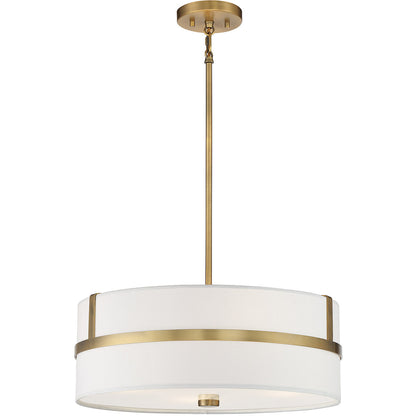 Meridian Lite Trends 4-Light Pendant in Natural Brass M70102NB