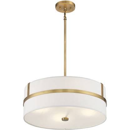 Meridian Lite Trends 4-Light Pendant in Natural Brass M70102NB