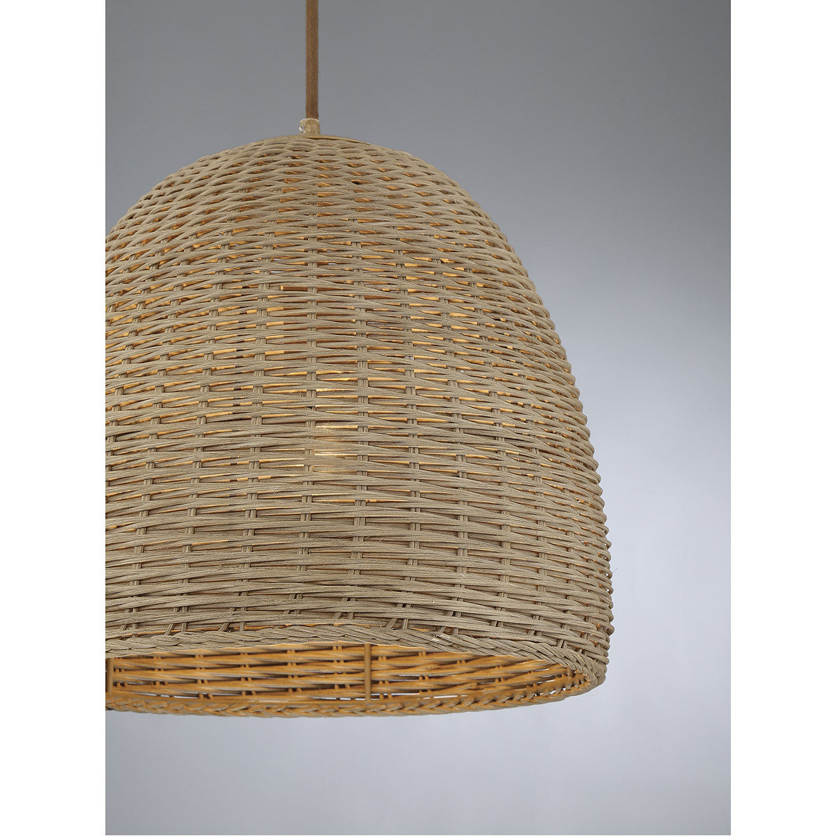 Meridian Lite Trends 1-Light Pendant in Natural Wicker M70107NWIC