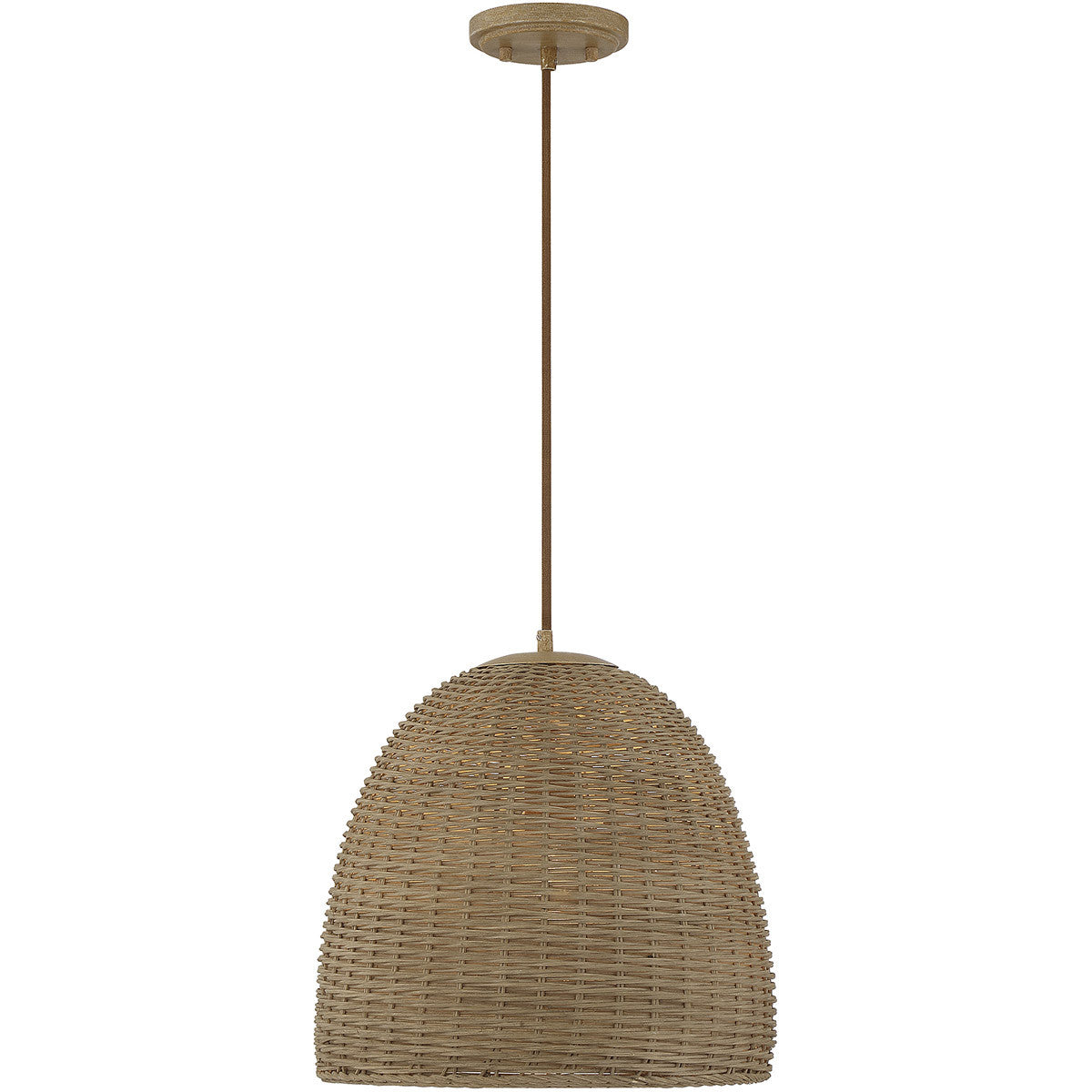 Meridian 1-Light Pendant in Natural Wicker M70107NWIC