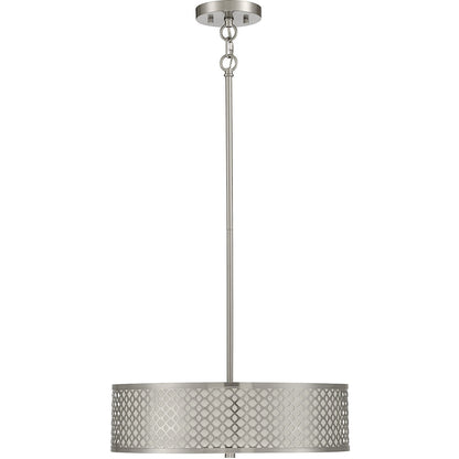 Meridian Lite Trends 3-Light Pendant in Brushed Nickel M70108BN