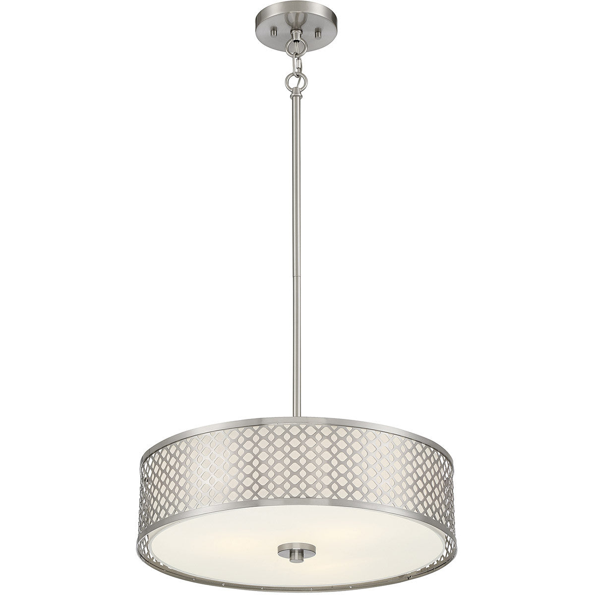 Meridian Lite Trends 3-Light Pendant in Brushed Nickel M70108BN