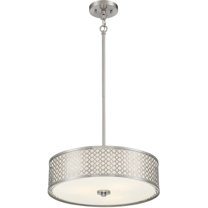 Meridian Lite Trends 3-Light Pendant in Brushed Nickel M70108BN