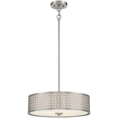 Meridian Lite Trends 3-Light Pendant in Brushed Nickel M70108BN