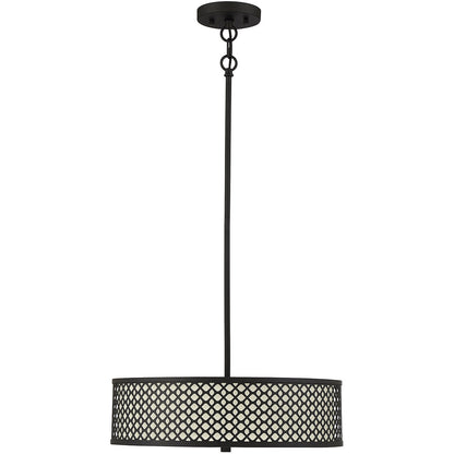 Meridian Lite Trends 3-Light Pendant in Matte Black M70108MBK