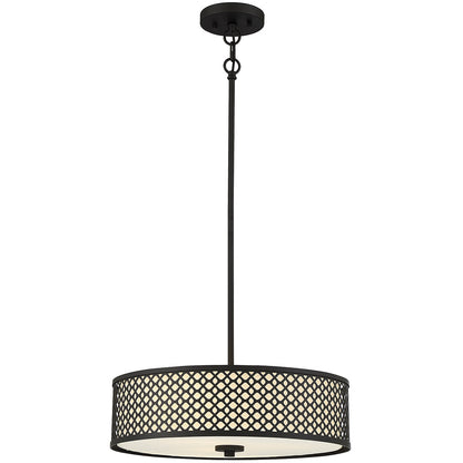 Meridian Lite Trends 3-Light Pendant in Matte Black M70108MBK