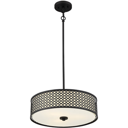 Meridian Lite Trends 3-Light Pendant in Matte Black M70108MBK