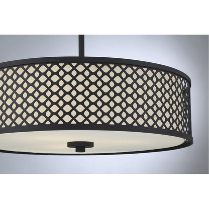 Meridian Lite Trends 3-Light Pendant in Matte Black M70108MBK