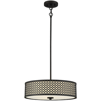 Meridian Lite Trends 3-Light Pendant in Matte Black M70108MBK