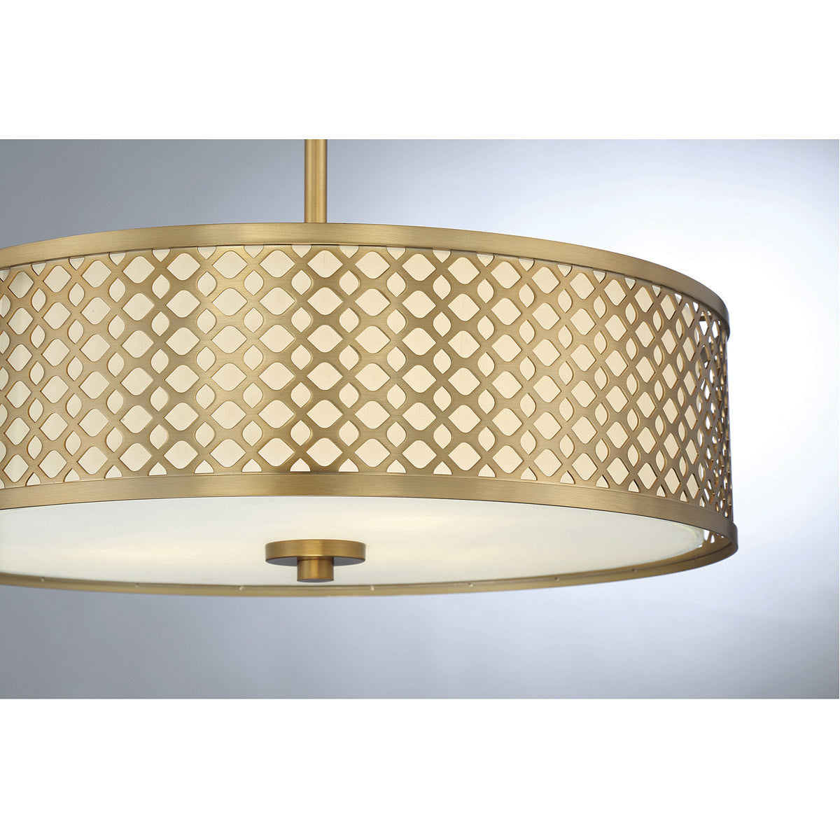 Meridian Lite Trends 3-Light Pendant in Natural Brass M70108NB