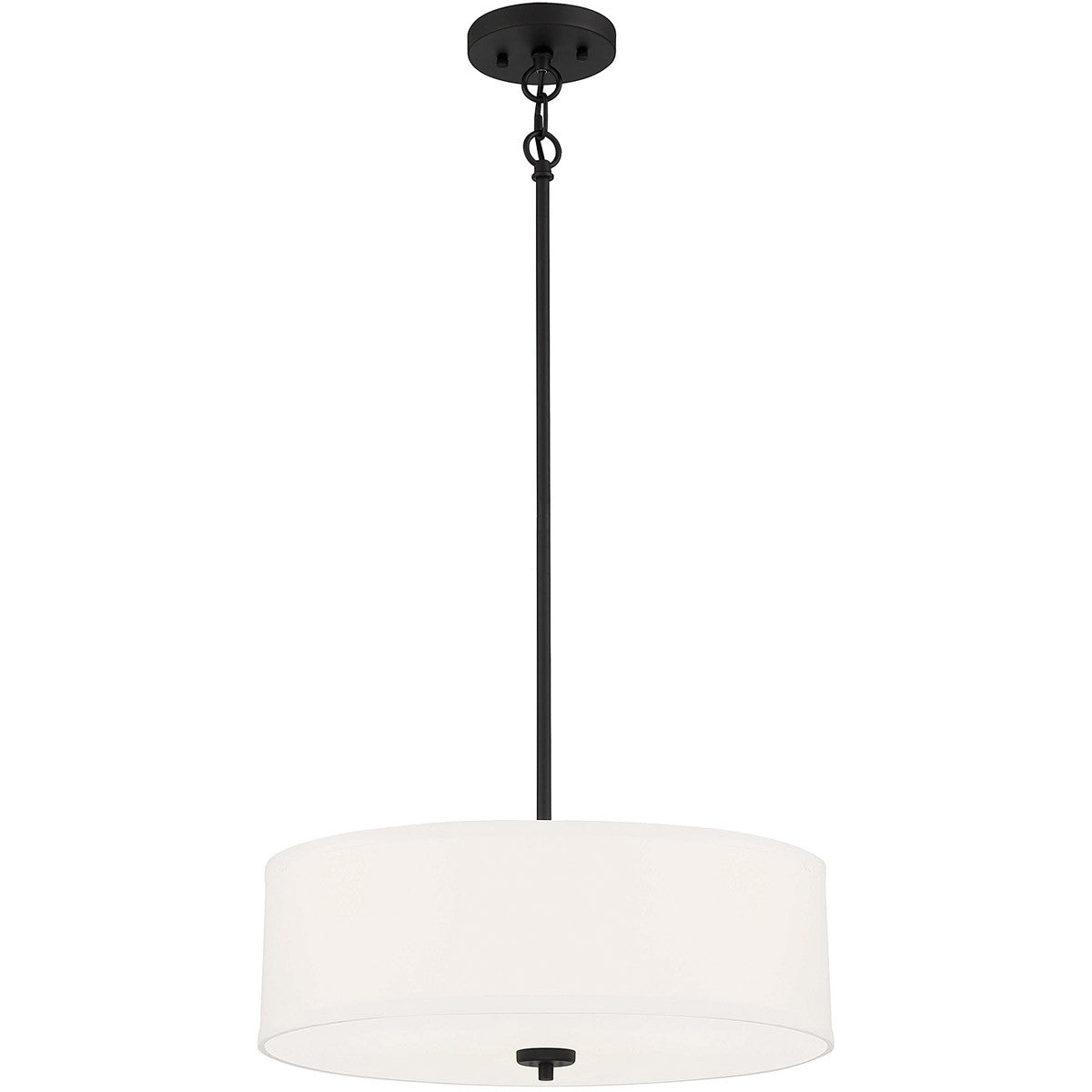 Meridian 3-Light Pendant in Matte Black M70109MBK