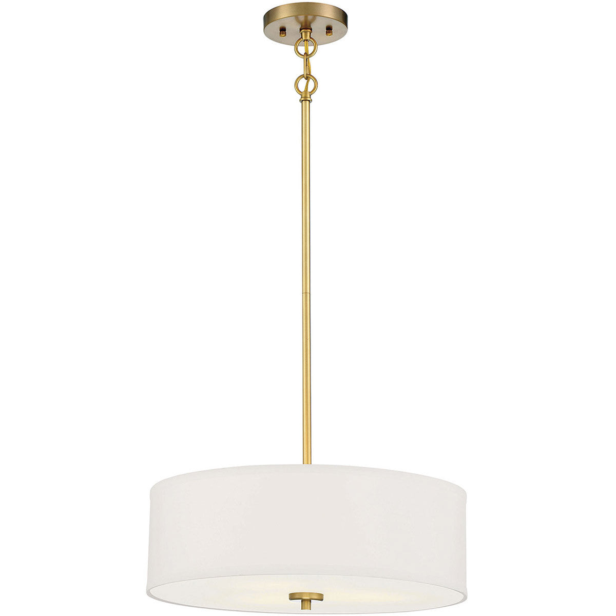 Meridian 3-Light Pendant in Warm Brass M70109NB